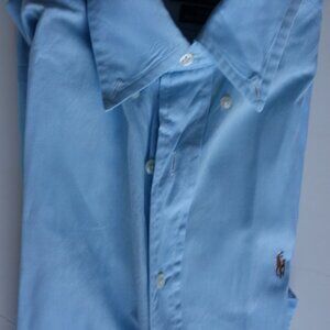 Ralph Lauren YARMOUTH 100% Cotton 15 - 33 Men's Blue Shirt